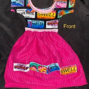 Cute dress shaped hand towel